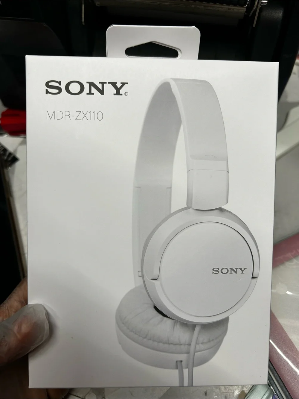 Sony MDR-ZX110 Over-Ear Headphones in White